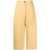 STUDIO NICHOLSON Studio Nicholson Wide Leg Cropped Cotton Trousers BEIGE