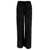P.A.R.O.S.H. Black Loose Pants With All-Over Paillettes In Viscose Woman BLACK