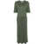 LEMAIRE LEMAIRE LONG T-SHIRT DRESS WITH BELT GREEN