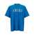 AMIRI Light Blue T-Shirt with Contrasting Logo Print in Cotton Man BLU