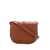 A.P.C. Betty Crossbody Bag in Brown Leather with Logo Woman BEIGE