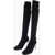 Jil Sander Crochet Knee-Hight Boots Heel 7 Cm Black