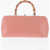 Jil Sander Leather Handbag With Bamboo Handle Pink