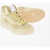 Jil Sander Leather Basket High-Top Sneakers With Rubber Sole Yellow