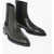 Jil Sander Poited Leather Chelsea Boots Military Green
