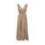Brunello Cucinelli BRUNELLO CUCINELLI Techno Cotton Poplin Dress with Precious Shoulder Detail BROWN