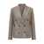 Brunello Cucinelli Brunello Cucinelli Sparkling Linen Twill Blazer With Monile BROWN