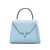 VALEXTRA Valextra Iside Mini Leather Handbag CLEAR BLUE