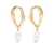 forte_forte Forte_Forte Strass Sculpture Earrings With Pearl 18K Gold Plated Accessories WHITE