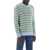 Marni Sweater In Striped Cotton And Mohair IRIS BLUE
