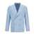 Tonello Tonello Double Breast Linen Blazer Jacket BLUE