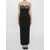Dolce & Gabbana Long dress with corset BLACK