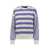 Ralph Lauren POLO RALPH LAUREN Crew-neck sweatshirt with stripes WHITE/LIGHT BLUE