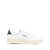AUTRY 'Medalist Low' White Sneakers with Navy Blue Heel Tab in Leather Man WHITE