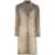 AVANT TOI Avant Toi Micro Mat Stich Coat With Studs And Rhinestones Clothing BROWN
