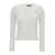 Ralph Lauren White Crew Neck Slim Fit Cardigan In Cotton Woman WHITE