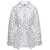 JACQUEMUS 'La Chemise Lavoir Brodéè' White Shirt with Paillettes Embroidery in Stretch Cotton Woman WHITE