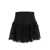 CHARO RUIZ Black High Waisted 'Favik' Miniskirt with Embroidery in Cotton Blend Woman BLACK