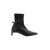 COURRÈGES Courrèges Scuba Stretch Leather Ankle Boots Shoes Black