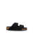 Birkenstock 'Arizona' Black Sandals With Logo Lettering On The Buckle In Suede Woman Black