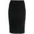 Saint Laurent SAINT LAURENT Wool midi pencil skirt BLACK
