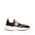 Tory Burch 'Good Luck' Multicolor Low Top Sneakers with Double T Detail in Suede and Leather Woman BLACK