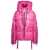 KhrisJoy Pink 'Puff Khris Iconic' Oversized Down Jacket With Hood In Polyester Woman PINK