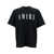 AMIRI Black T-Shirt with Contrasting Logo Print in Cotton Man BLACK