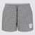 Thom Browne THOM BROWNE GREY AND WHITE COTTON BLEND SHORTS MID GREY