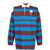 WALES BONNER Wales Bonner Striped Cotton Polo Shirt BLUE