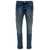 PURPLE BRAND Blue Skinny Jeans with Rips in Stretch Cotton Denim Man BLU