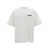 PURPLE BRAND White Oversized T-Shirt with Logo Lettering Print in Cotton Man WHITE
