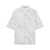 Prada PRADA floral-embroidered short-sleeved sheer shirt BIANCO