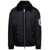 DSQUARED2 'Ciprus' Black Bomber Jacket with Contrasting Logo Patch and Print in Nylon Man Black