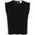 forte_forte FORTE_FORTE STRETCH CREPE CADY BOXY TOP CLOTHING BLACK