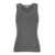 AGOLDE Grey Ribbed Tank Top In Cotton Blend Woman GREY