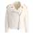 Brunello Cucinelli Brunello Cucinelli Giubbotto Biker Chevron Con Dettagli Lucidi WHITE