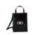 Ferragamo Black Crossbody Bag with Logo Gancini in Leather Woman BLACK