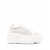 Casadei White Platform Sneakers Interwoven Design in Polyurethane Woman WHITE