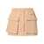 MSGM Msgm Logo Embroidery Cargo Skirt Beige