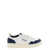 AUTRY 'Medalist' White Low Top Sneakers with Blue Suede Details in Leather Man WHITE