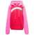 ERL 'Rainbow' Multicolor Oversized Hoodie In Cotton Woman PINK