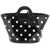 Marni Patent Leather Tropicalia Bucket Bag With Polka-Dot Pattern BLACK LILY WHITE