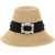 Roger Vivier Straw Hat With Broche Vivier Buckle CREMA CHIARO
