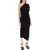 Vivienne Westwood Andalouse Draped One-Shoulder Dress BLACK