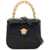 Versace Croco-Embossed Leather 'La Medusa' Mini Bag BLACK VERSACE GOLD