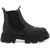 Ganni Cleated Low Chelsea Ankle Boots BLACK