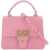 Pinko Love One Top Handle Mini Light Bag ROSA MARINO ANTIQUE GOLD