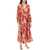 ZIMMERMANN Lexi Wrap Dress With Floral Pattern RED PALM