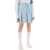 Thom Browne Knitted 4-Bar Pleated Skirt LIGHT BLUE